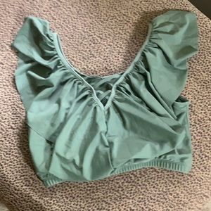 Ruffled Swim Suite Top